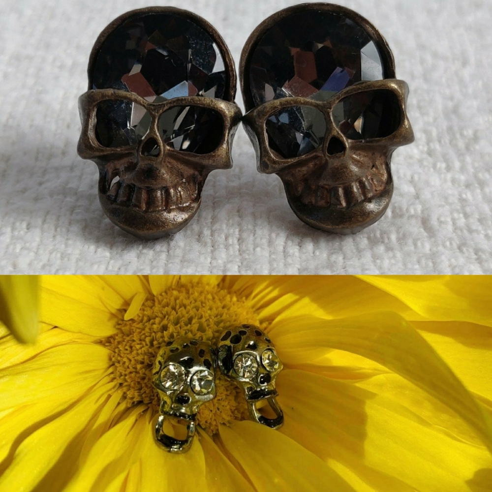 Mid-2000s Skull Stud Earrings